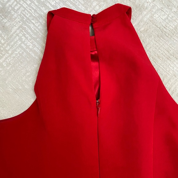 NWT City Chic Iliana Dress in Cherry Size 18 Red with Crystal Flower Detail - Picture 15 of 16
